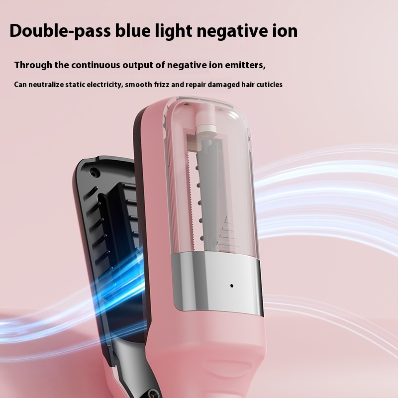 GlowAura cordless hair trimmer and waver, full product view